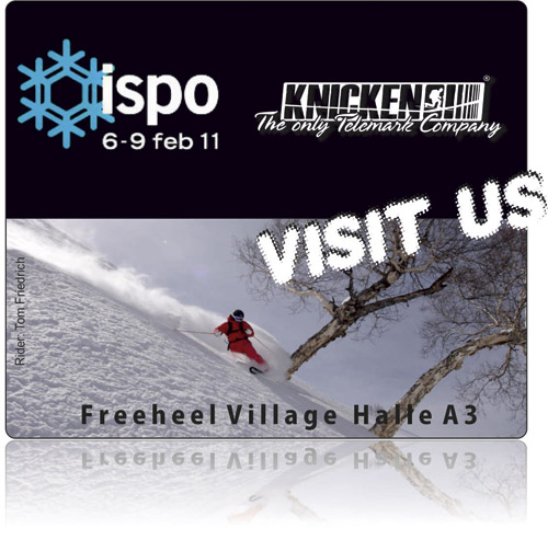 Visit us! at the Freeheeler Village in hall A3. Munich 6.-9. Februar